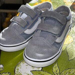 Kids Velcro Vans unisex size 9